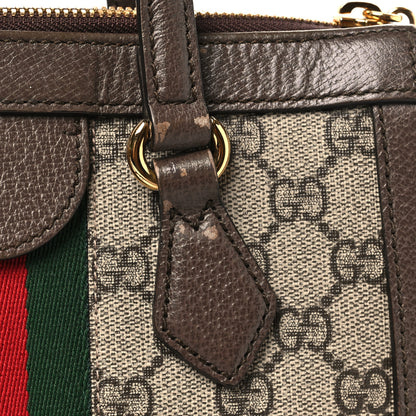 Gucci GG Supreme Monogram Small Ophidia Tote Bag Brown 12 of 13