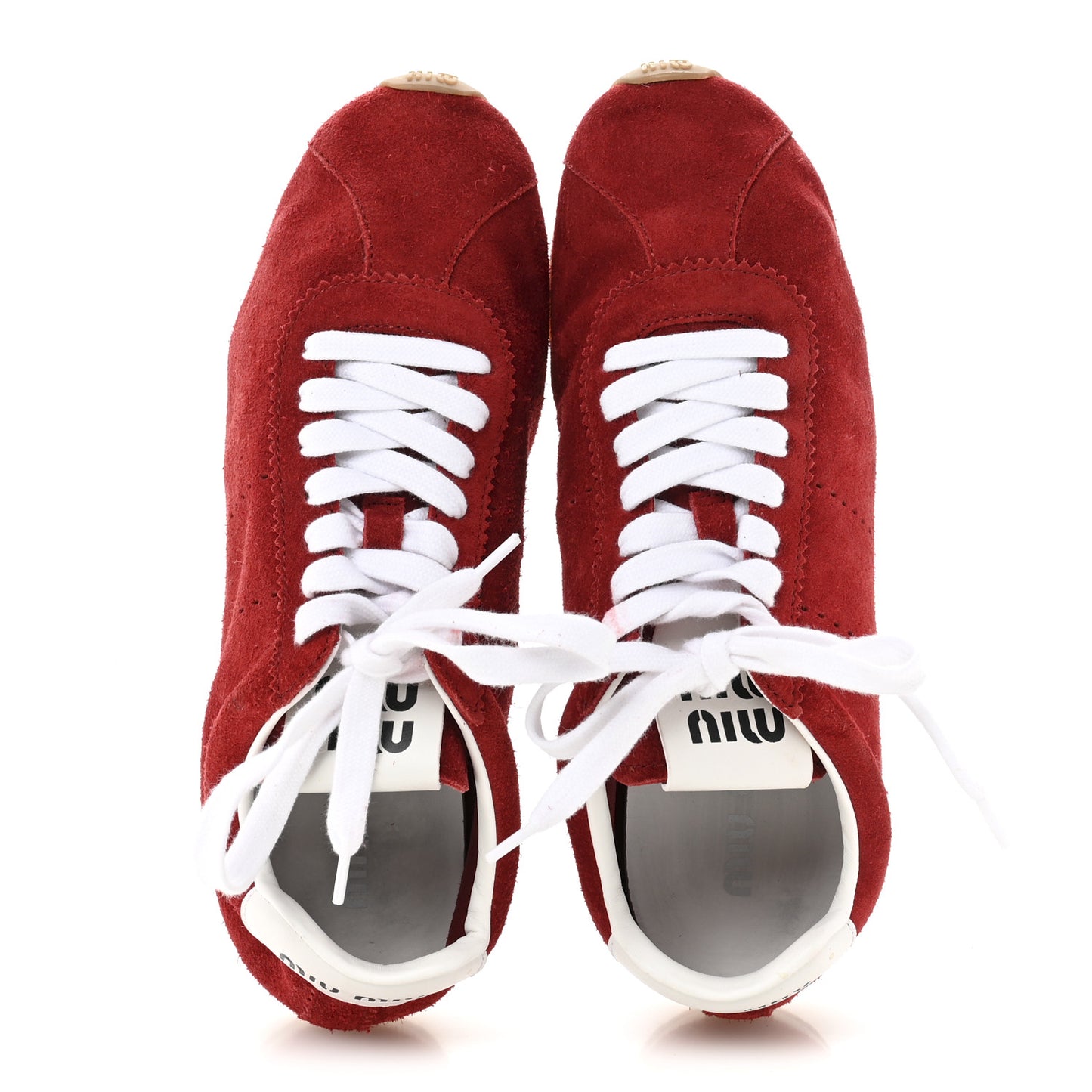Camoscio Womens Plume Sneakers 40 Red