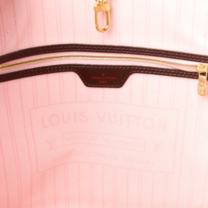 Louis Vuitton Damier Ebene Neo Neverfull MM Rose Ballerine 6 of 12