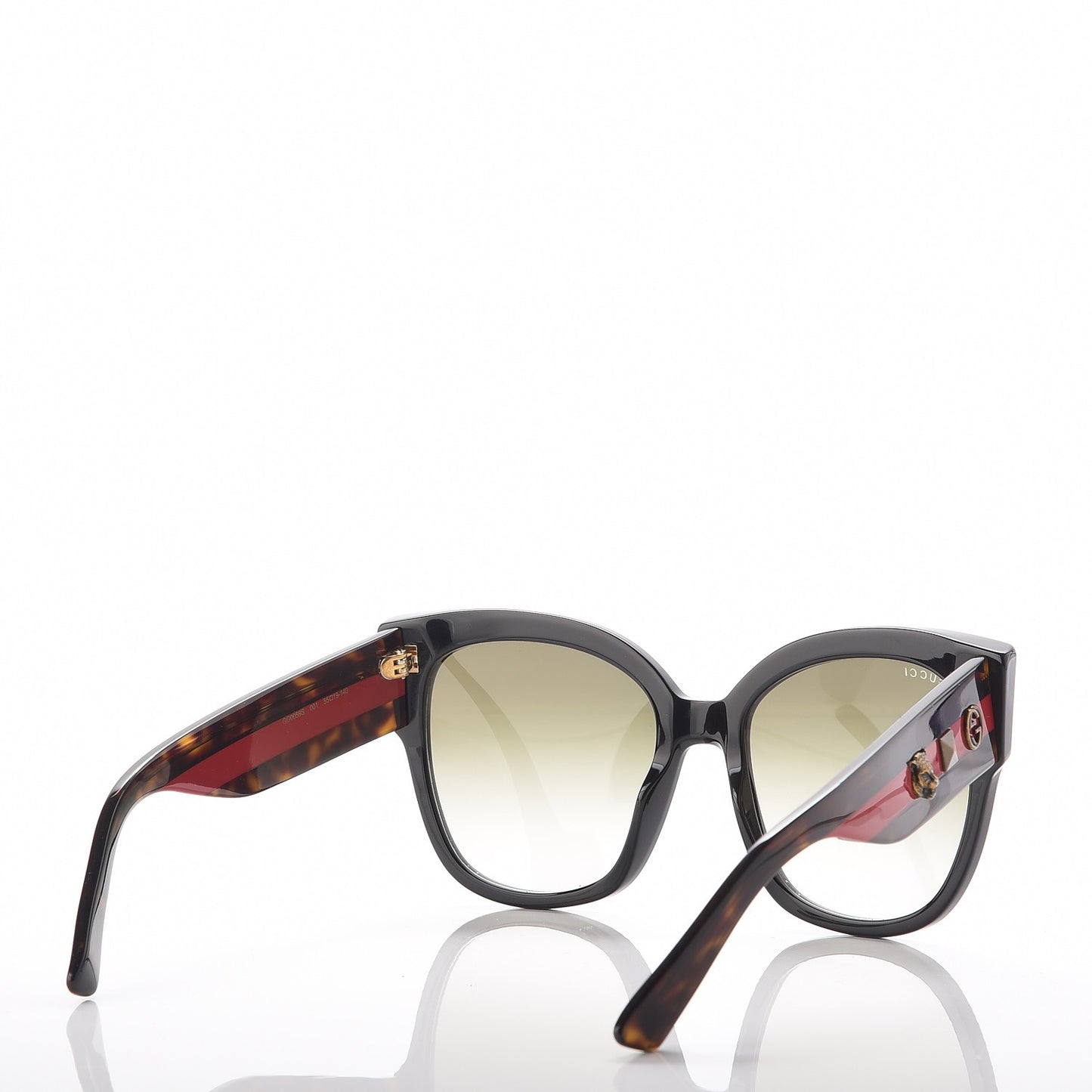 Square Frame Web Sunglasses GG0059S Black