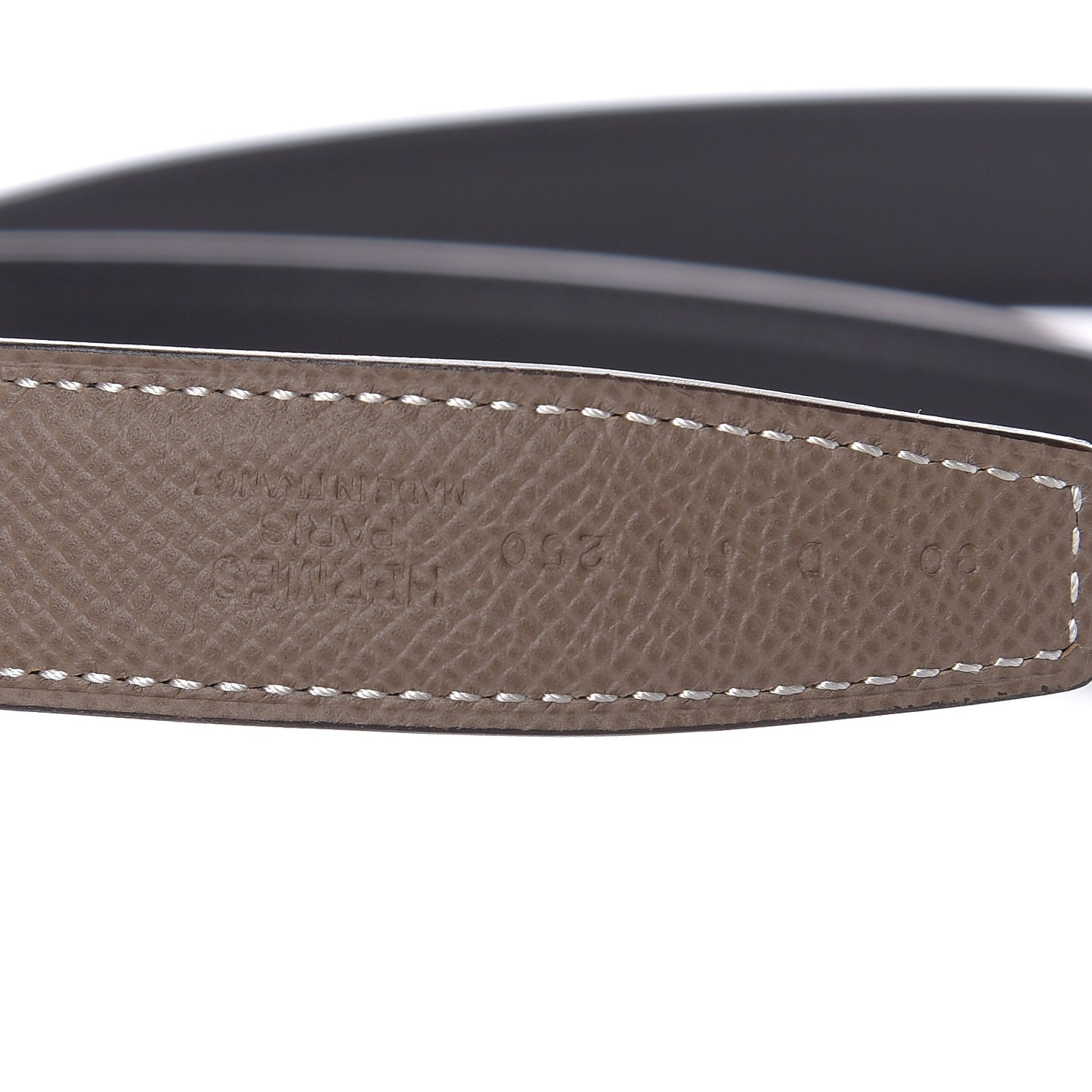 Epsom Swift 24mm Tresor Belt 90 Etoupe Black