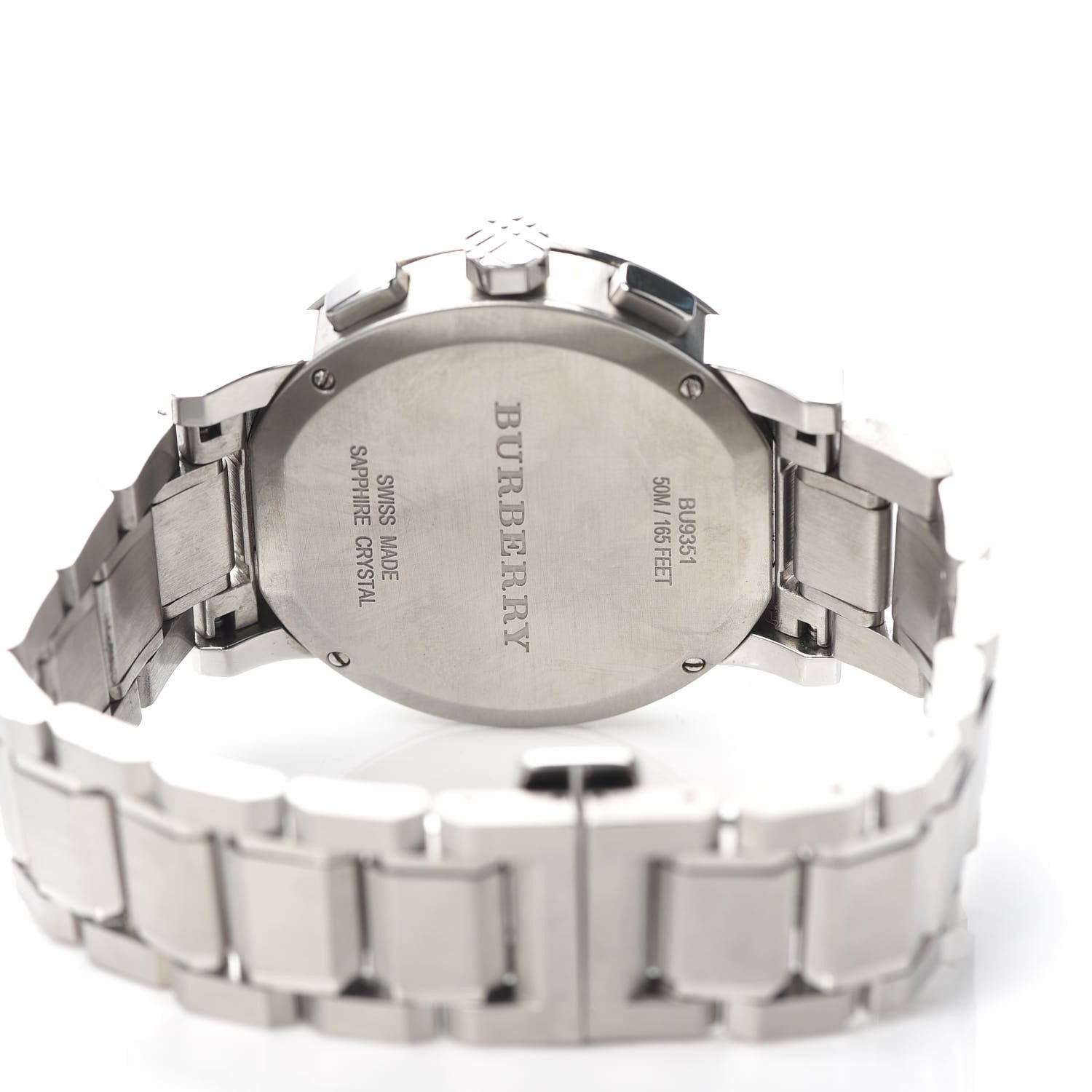 Burberry Stainless Steel 42mm Chronograph Quartz Watch Black BU9351 5 of 6