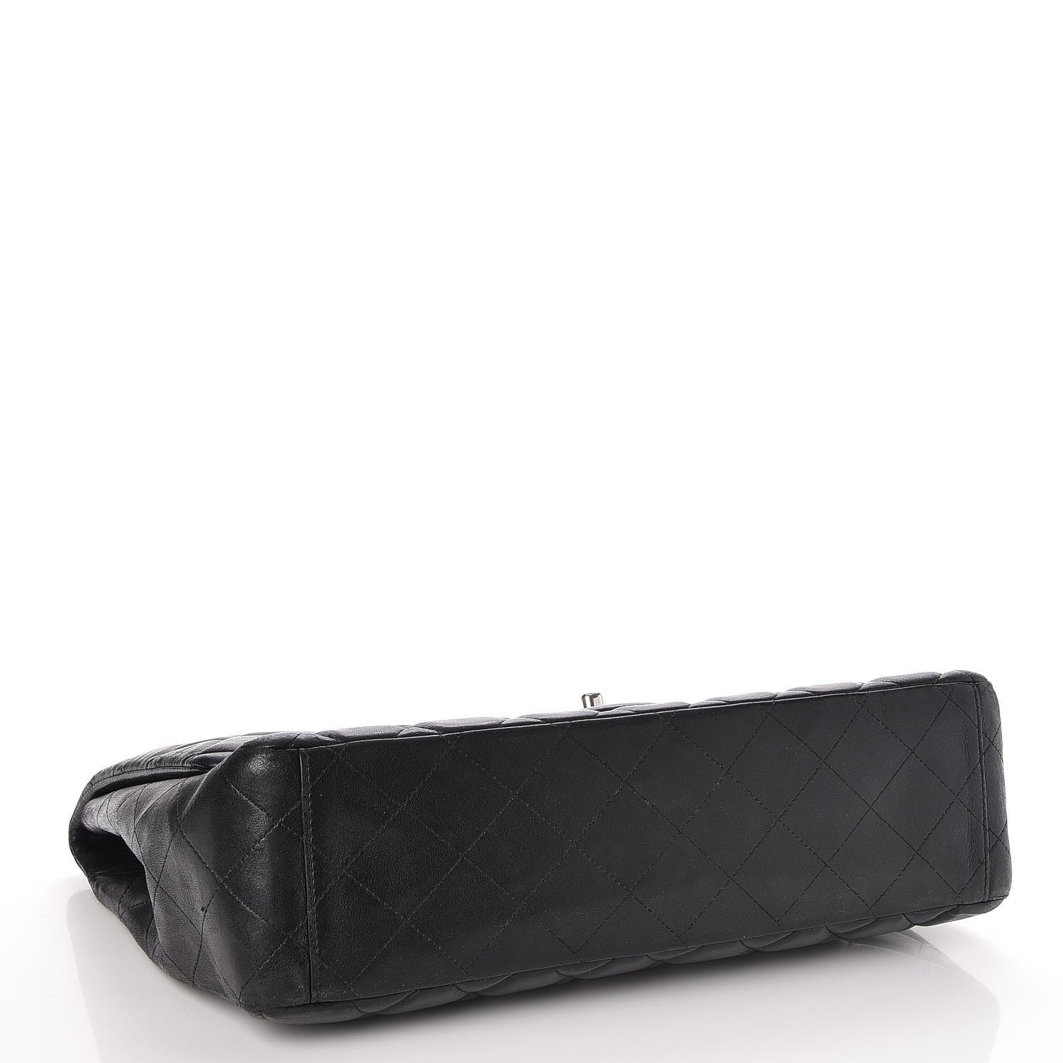 Chanel Lambskin Quilted Maxi Single Flap Black 4 of 7