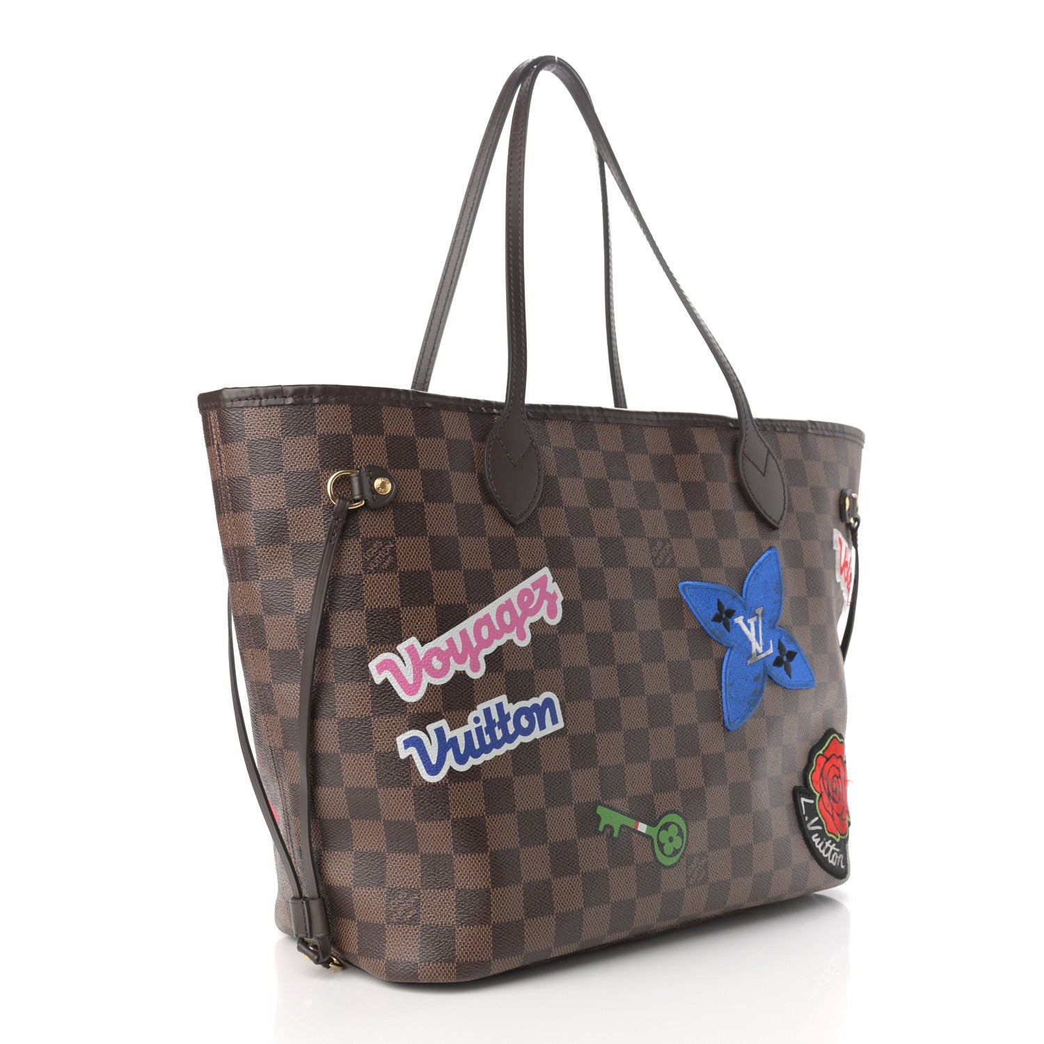 Louis Vuitton Damier Ebene Travel Stickers Neo Neverfull MM 3 of 17
