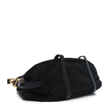 Prada Tessuto Nylon Soft Calf Shopping Satchel Black 4 of 9