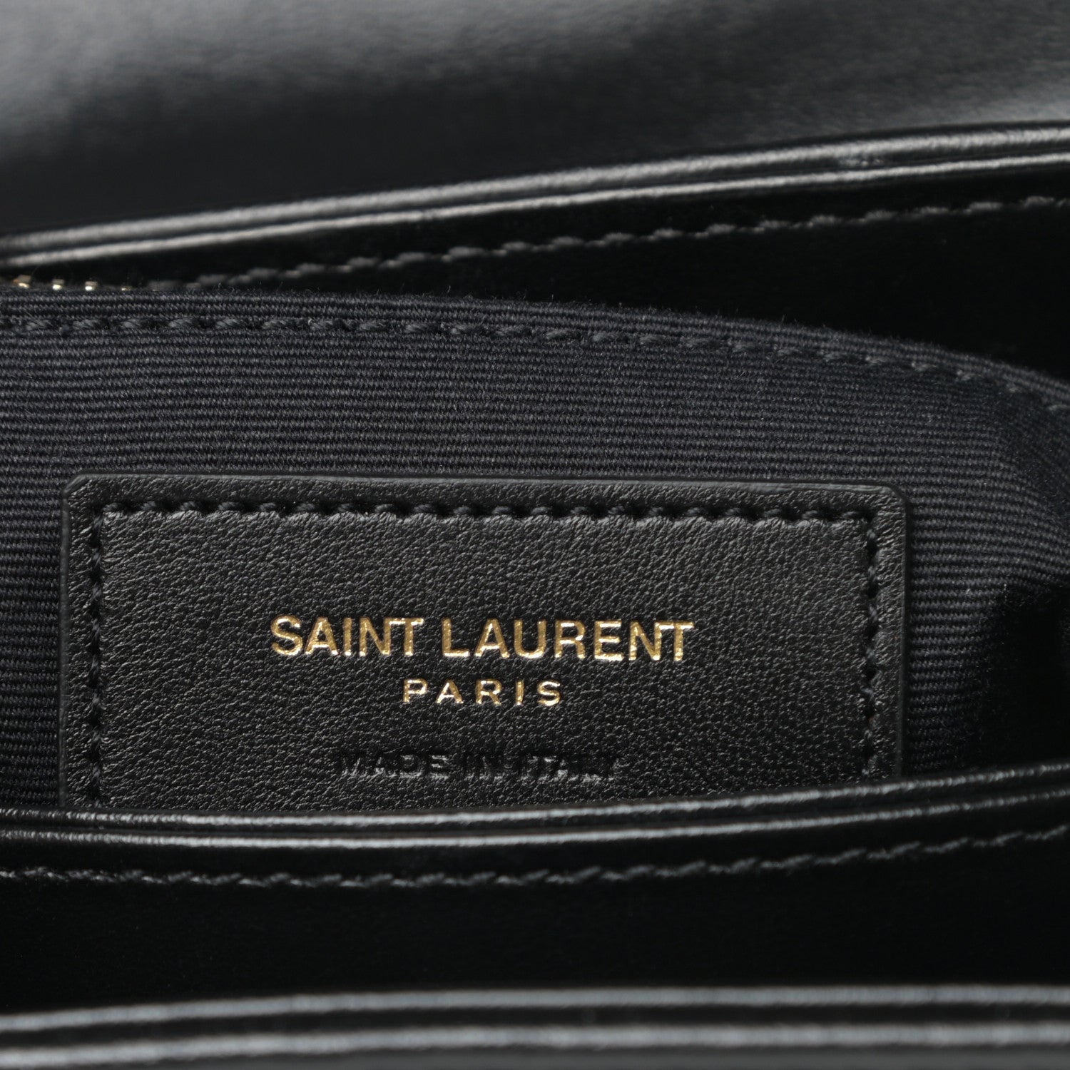 Saint Laurent Calfskin Y Quilted Monogram Toy Loulou Crossbody Bag Black 6 of 9