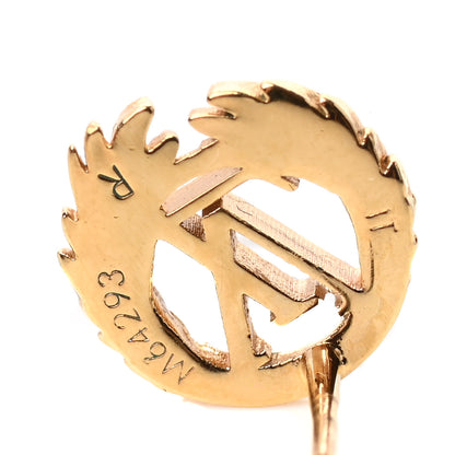 Louis Vuitton Angel Stud Earrings Gold 4 of 4