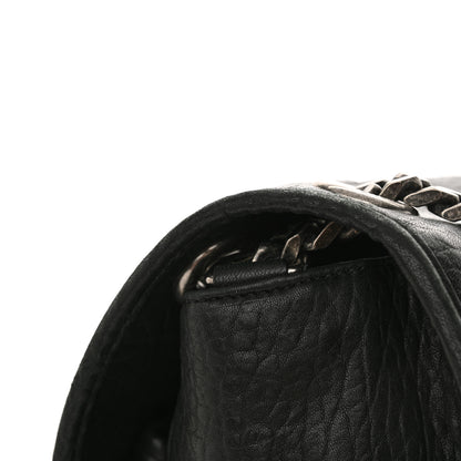 Saint Laurent Grained Lambskin Monogram Oversized Niki Chain Satchel Black 11 of 13
