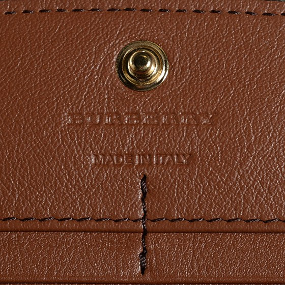 Calfskin House Check Continental Wallet