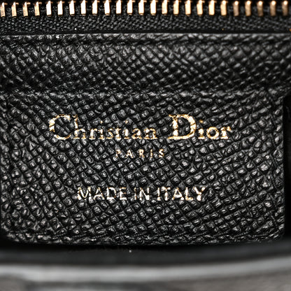 Christian Dior Grained Calfskin Saddle Bag Black 6 of 11