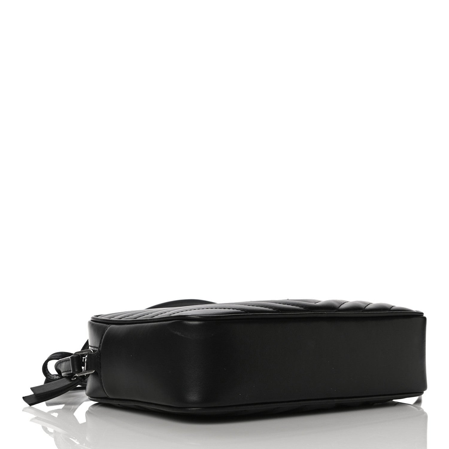 Saint Laurent Calfskin Matelasse Monogram Lou Camera Bag Black 4 of 10