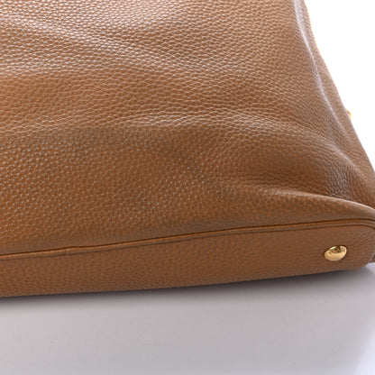 Prada Vitello Daino Side Zip Tote Cannella 5 of 5