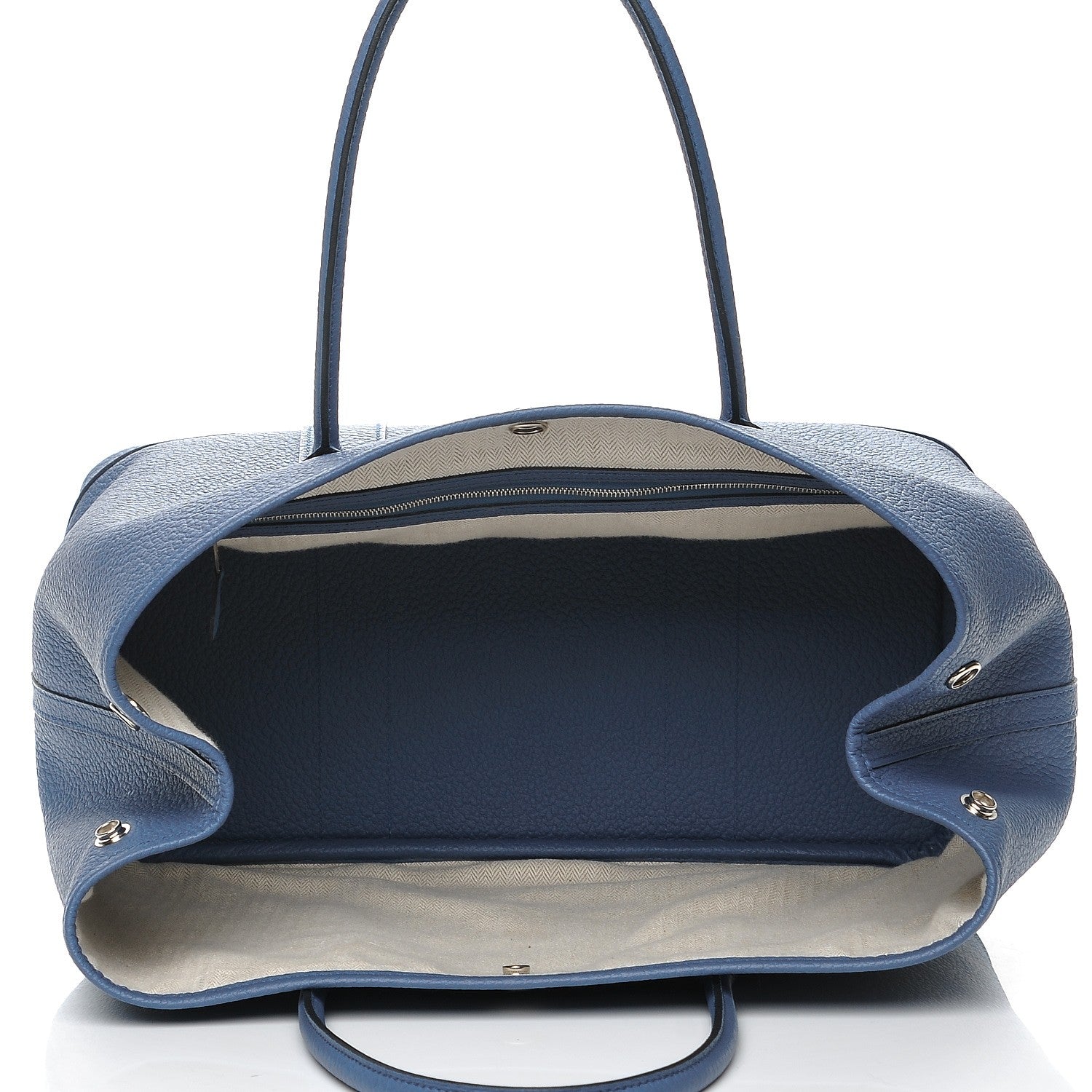 Hermes Vache Country Garden Party Tote 36 MM Bleu Agate 5 of 7