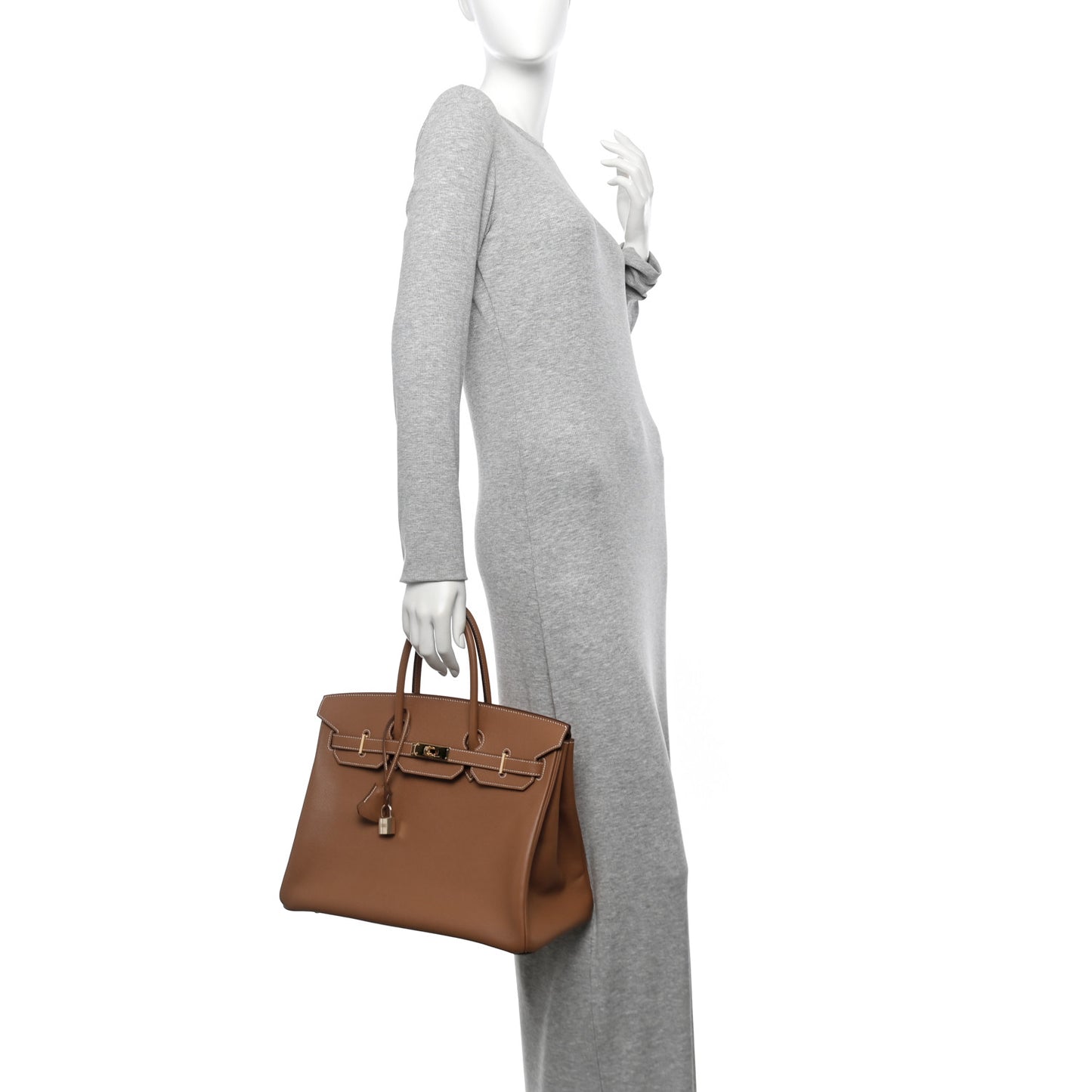 Epsom Birkin 35 Gold