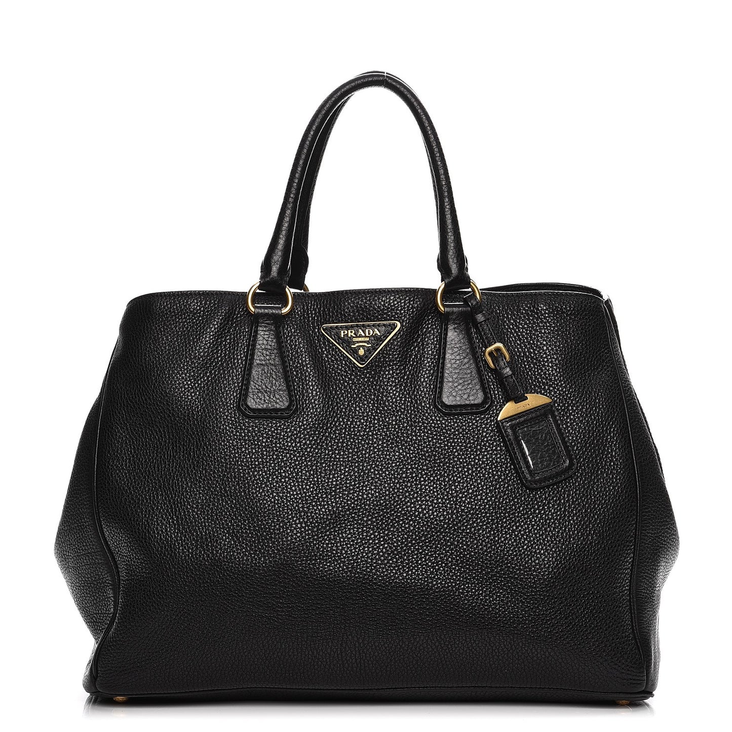 Vitello Daino Tote Nero Black