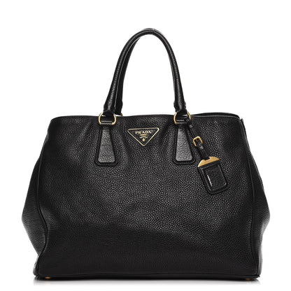 Prada Vitello Daino Tote Nero Black 1 of 11