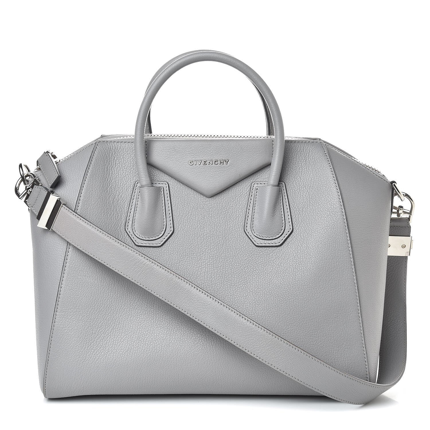 Givenchy Sugar Goatskin Medium Antigona Pearl Grey 1 of 11