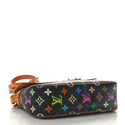 Louis Vuitton Monogram Multicolor Sologne Black 4 of 11