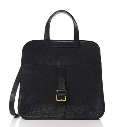 Hermes Taurillon Clemence Halzan 31 GM Black 4 of 14