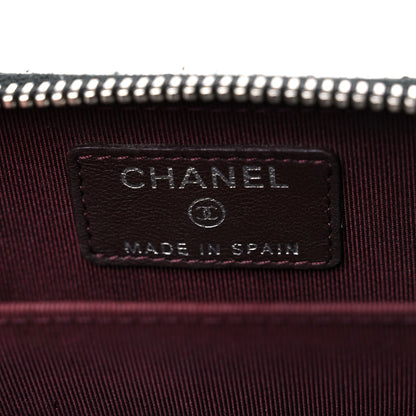 Chanel Lambskin Quilted Zip Coin Purse Black 6 of 10