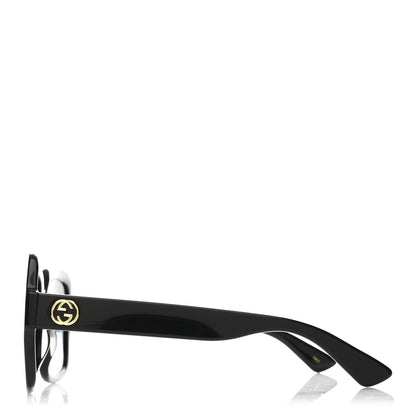 Gucci Acetate Square Frame Sunglasses GG0036S Black 3 of 8