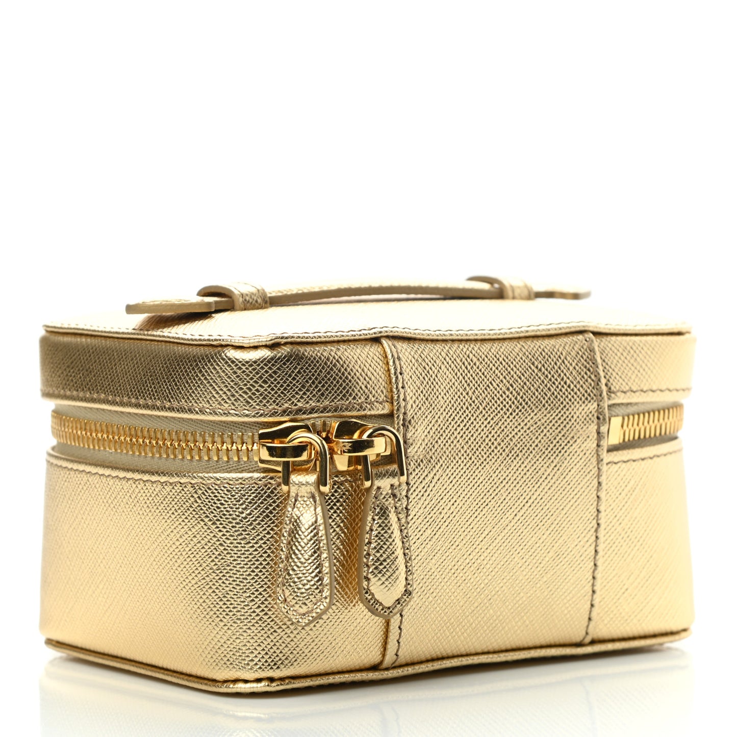 Saffiano Beauty Case Platino