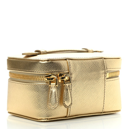 Prada Saffiano Beauty Case Platino 2 of 7