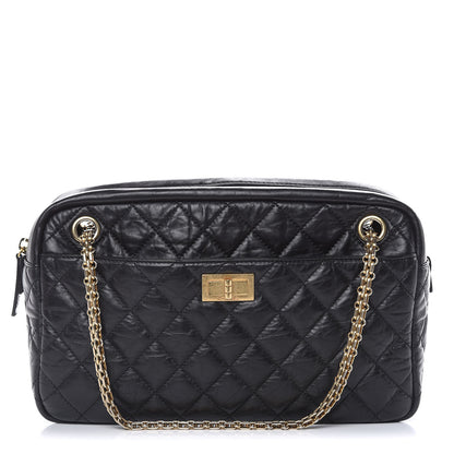 Chanel Aged Calfskin Quilted Medium Reissue Camera Case Black 1 of 10