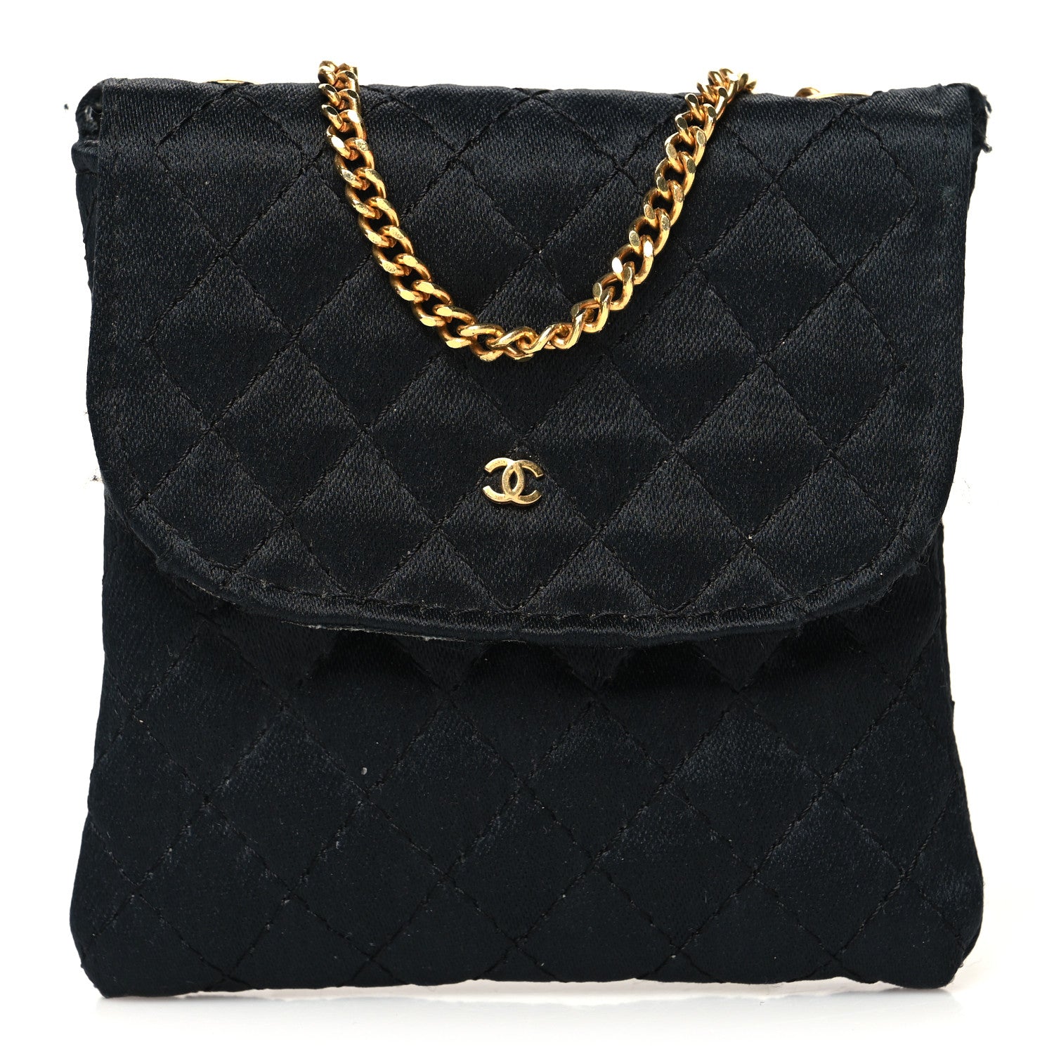 Chanel Jersey Quilted Micro Flap Bag Black 1 of 10