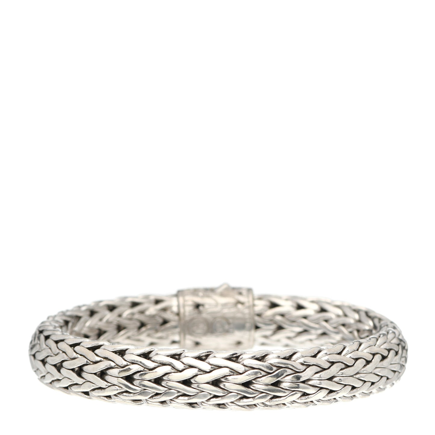 Sterling Silver Diamond 11mm Classic Chain Bracelet