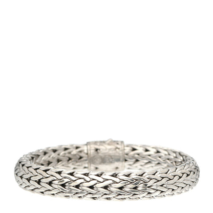 John Hardy Sterling Silver Diamond 11mm Classic Chain Bracelet 3 of 5