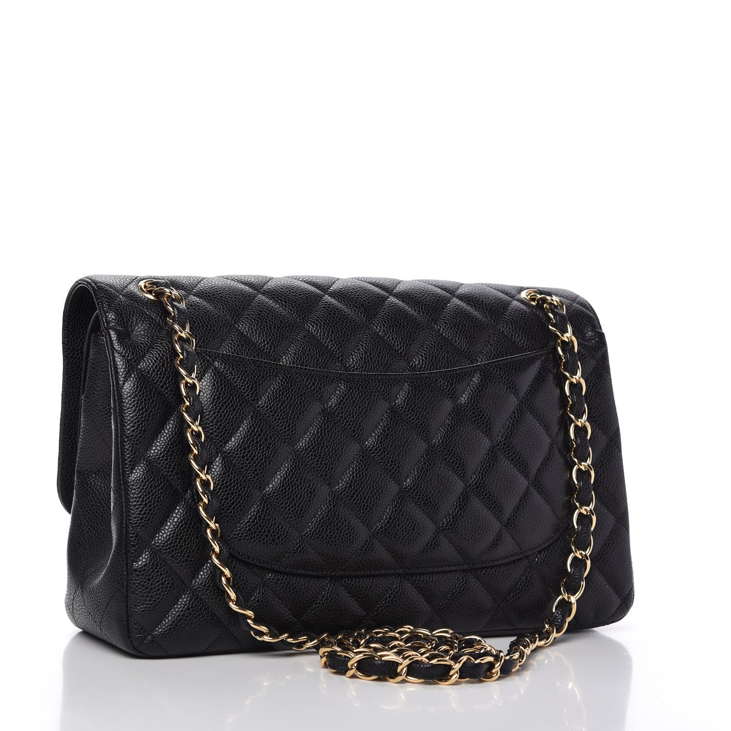 Chanel Caviar Quilted Jumbo Double Flap Black 3 of 10