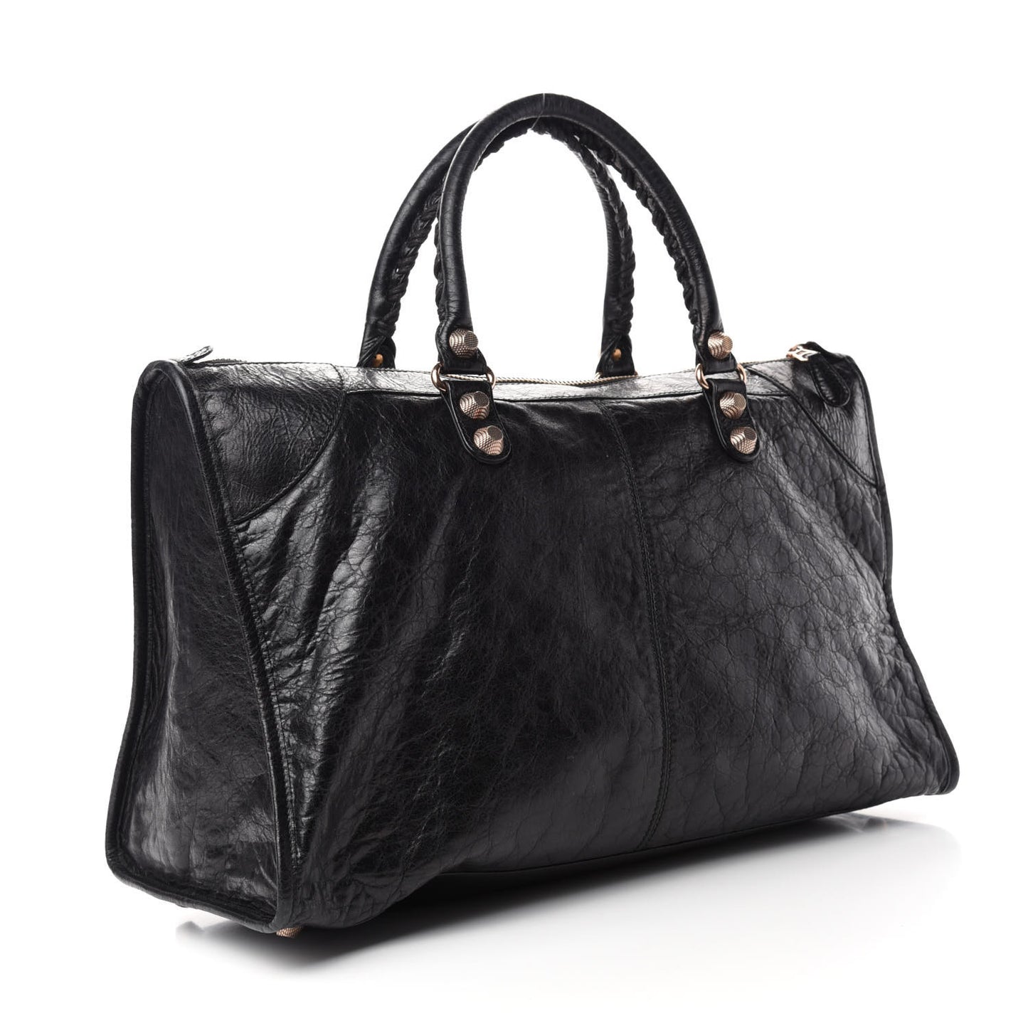 Agneau Giant 12 Rose Gold Hardware Work Black