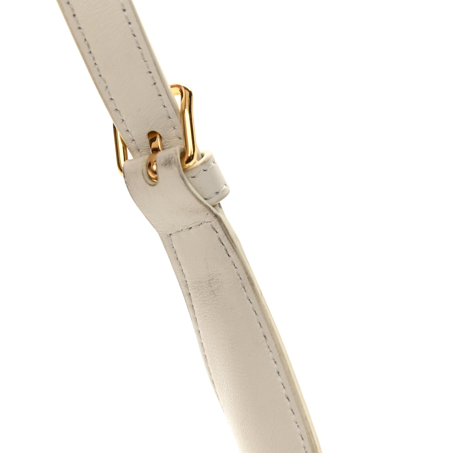 Smooth Calfskin Cuir Triomphe Shoulder Bag White