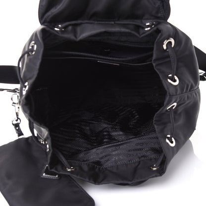 Prada Tessuto Nylon Saffiano Medium Backpack Black 4 of 10