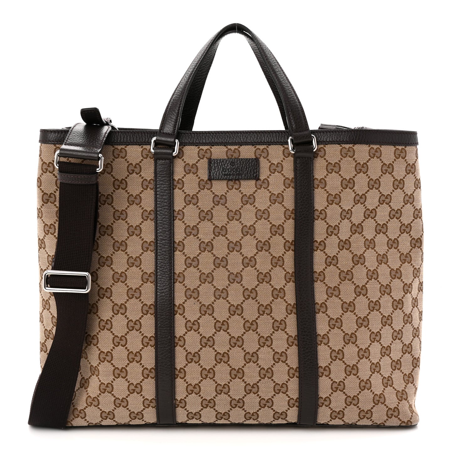 GG Monogram Large Joy Tote Bag Dark Brown