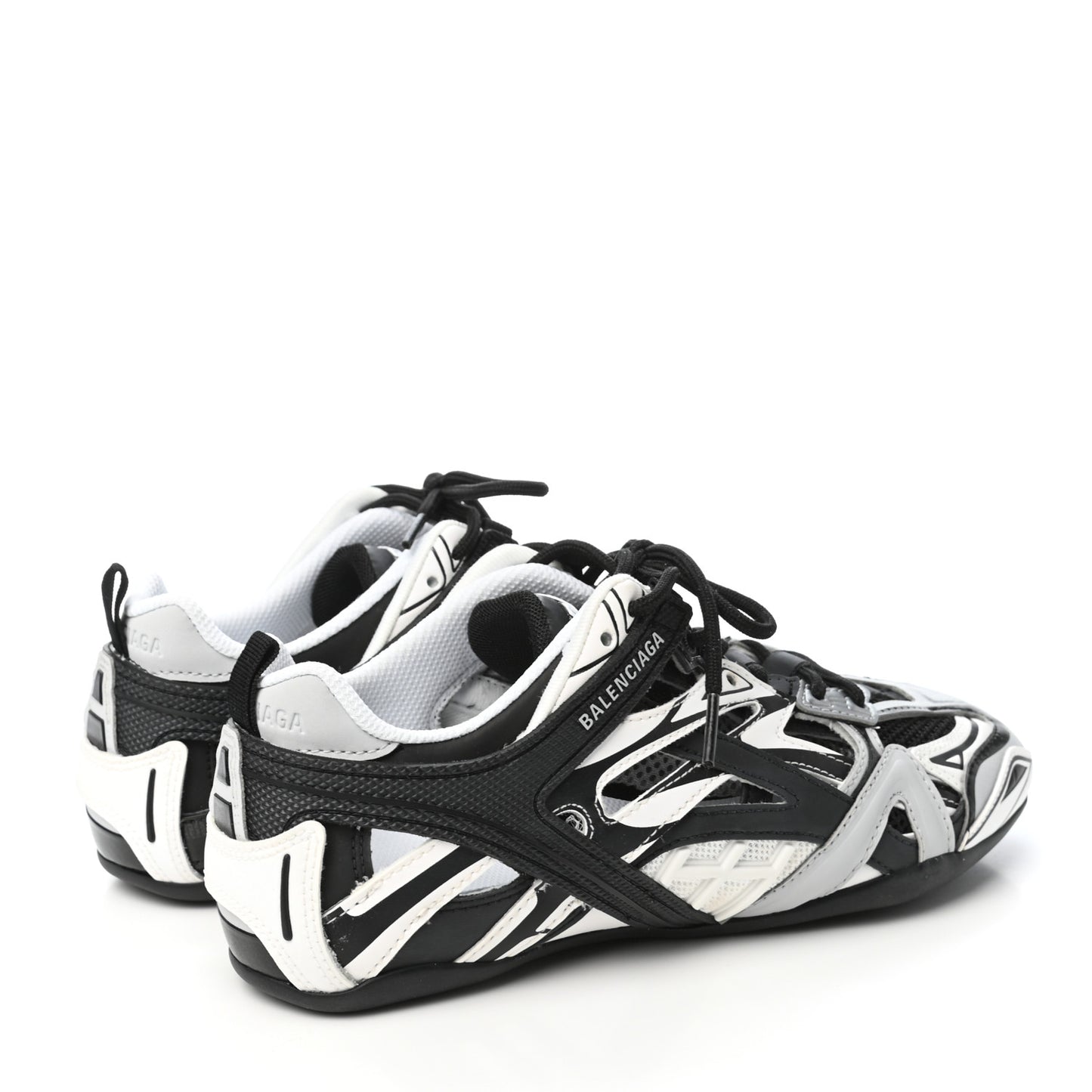 Mesh Rubber Womens Drive Sneakers 38 Light Grey Black