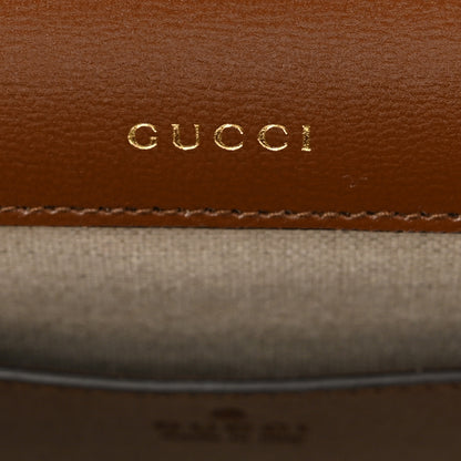 Gucci GG Supreme Monogram Web Mini Horsebit 1955 Shoulder Bag Beige Brown Sugar 6 of 11
