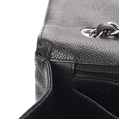 Chanel Caviar Quilted Jumbo Single Flap Black 8 of 13