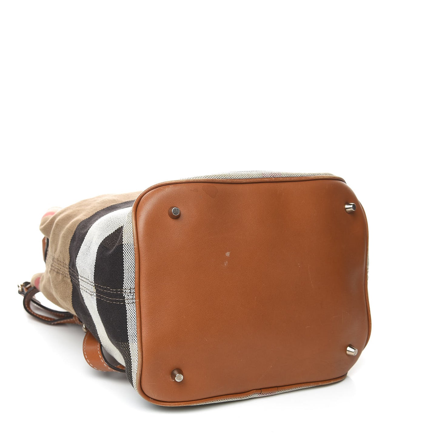 Canvas Mega Check Medium Ashby Hobo Saddle Brown