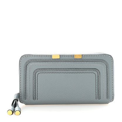 Chloe Grained Calfskin Marcie Long Zip Around Wallet Cloudy Blue 1 of 6