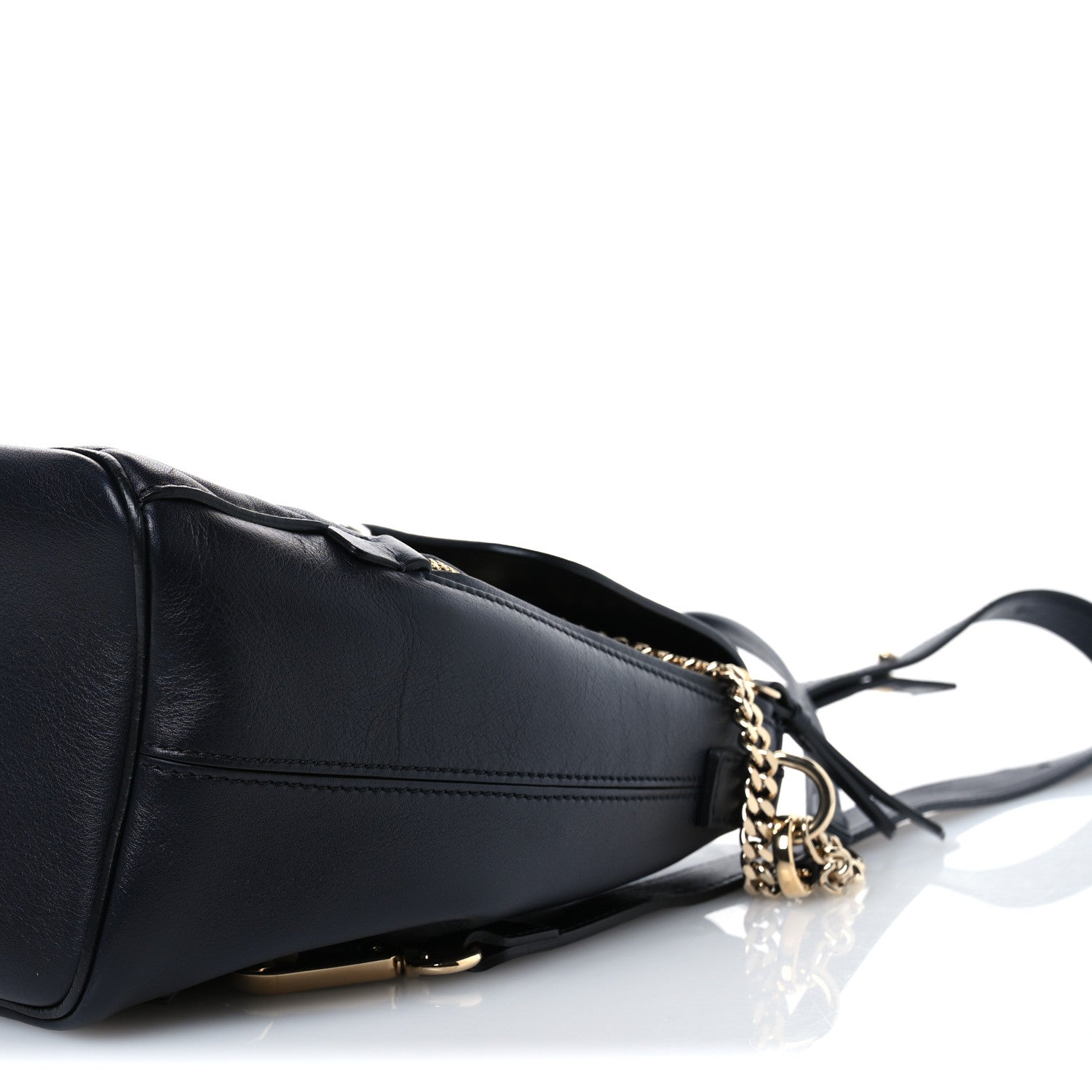 Chloe Calfskin Quilted Medium Faye Backpack Full Blue 10 of 10