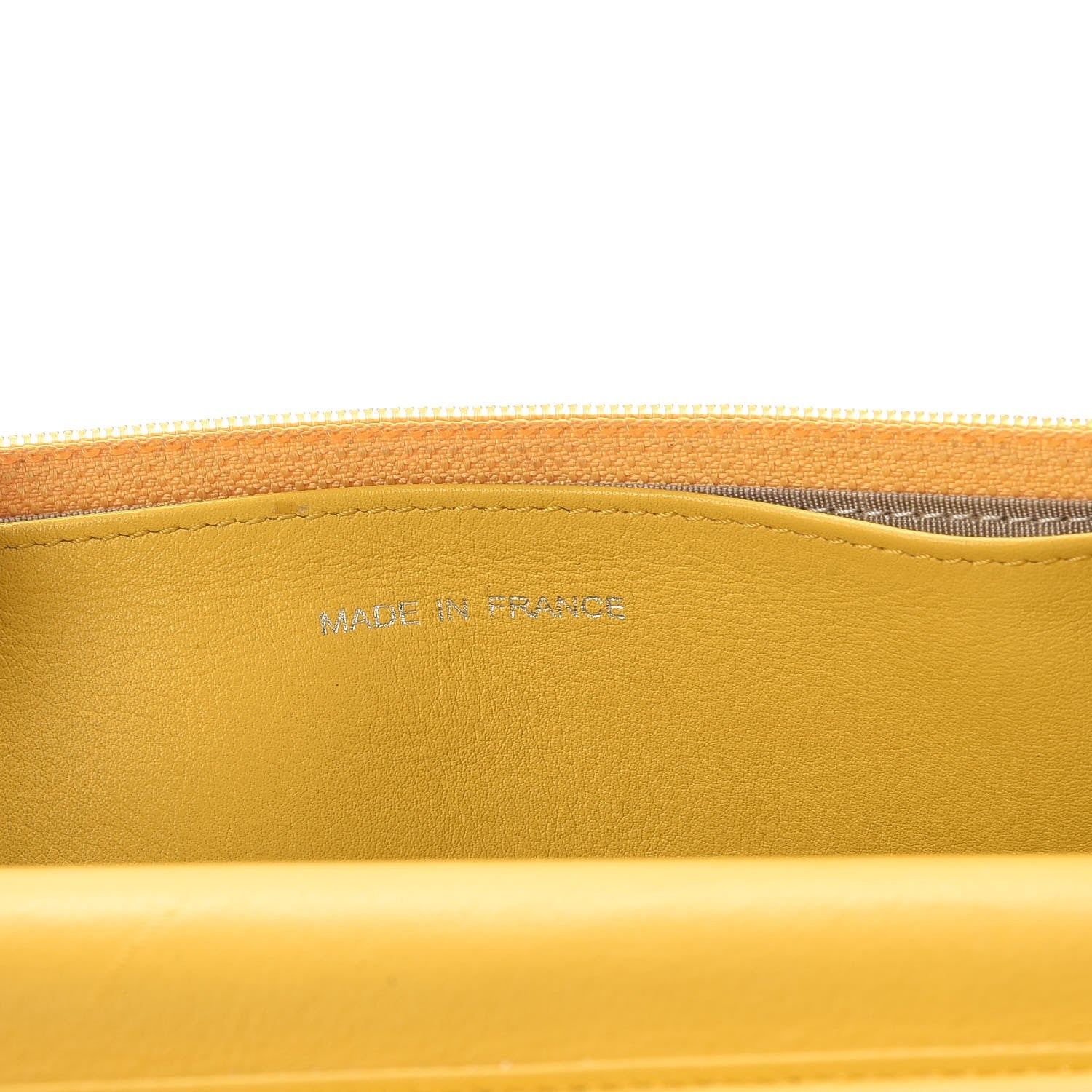 Chanel Caviar Sevruga Wallet on Chain WOC Yellow 7 of 10