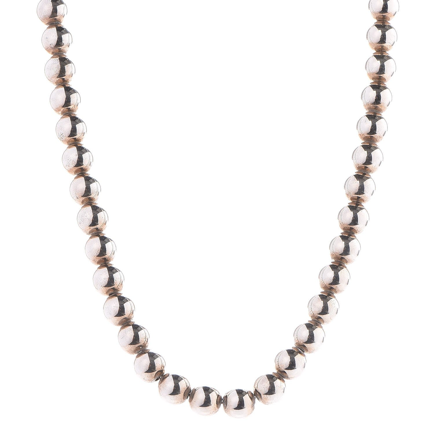 Tiffany Sterling Silver 10mm HardWear Ball Necklace 1 of 4