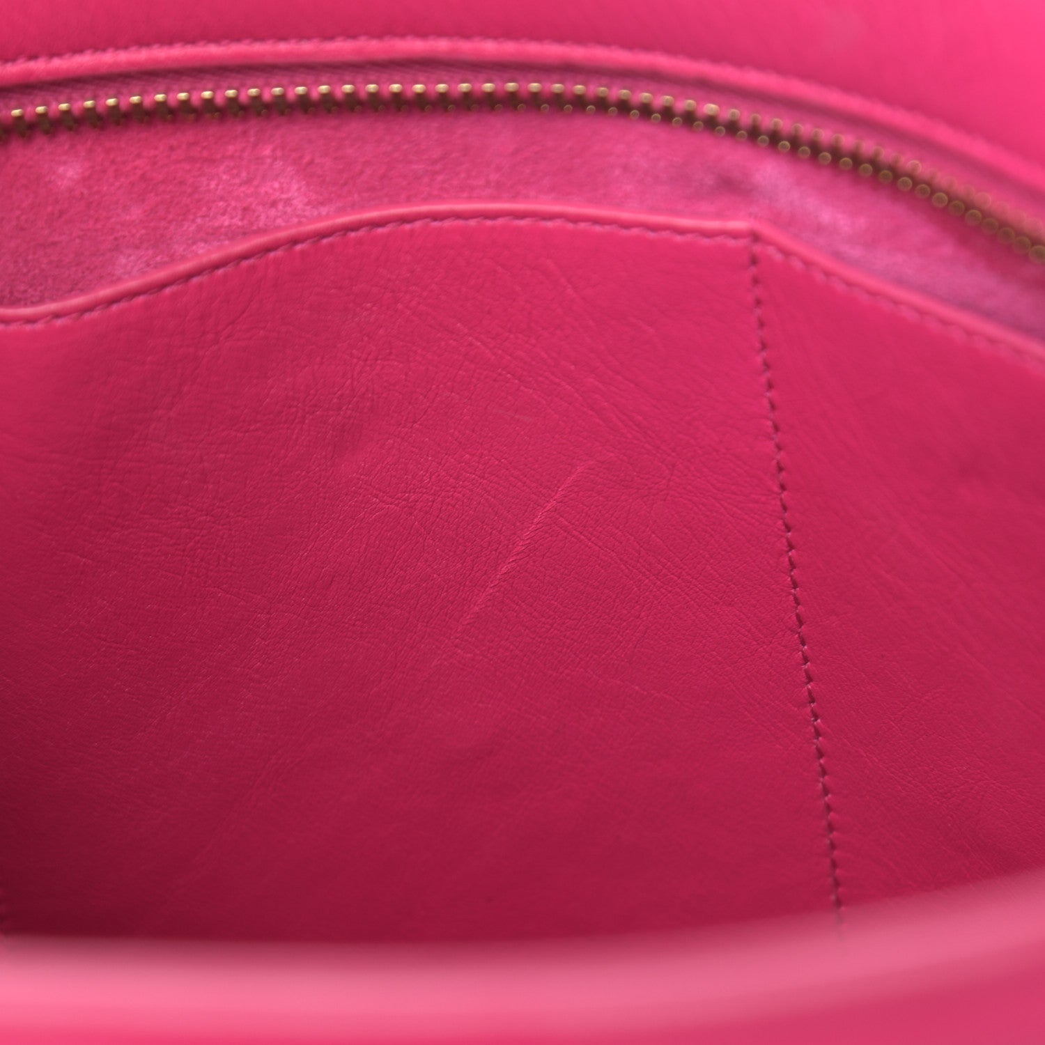 Saint Laurent Calfskin Small Monogram Cabas Fuchsia 12 of 14