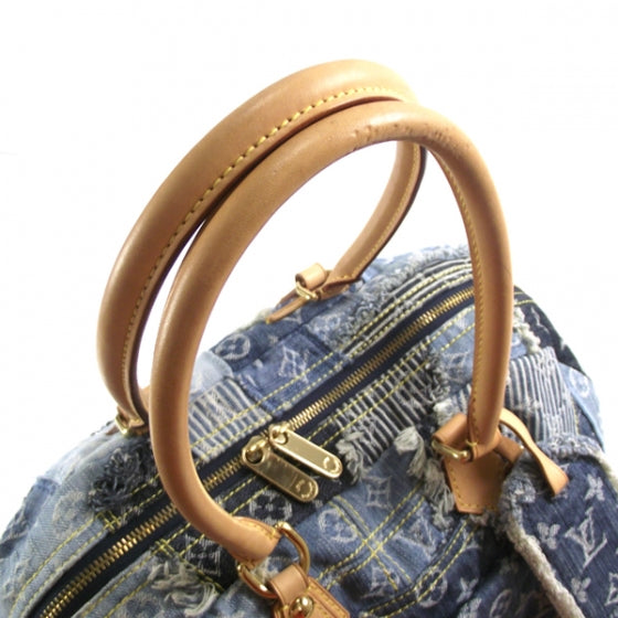 Louis Vuitton Denim Patchwork Bowly Blue 5 of 8