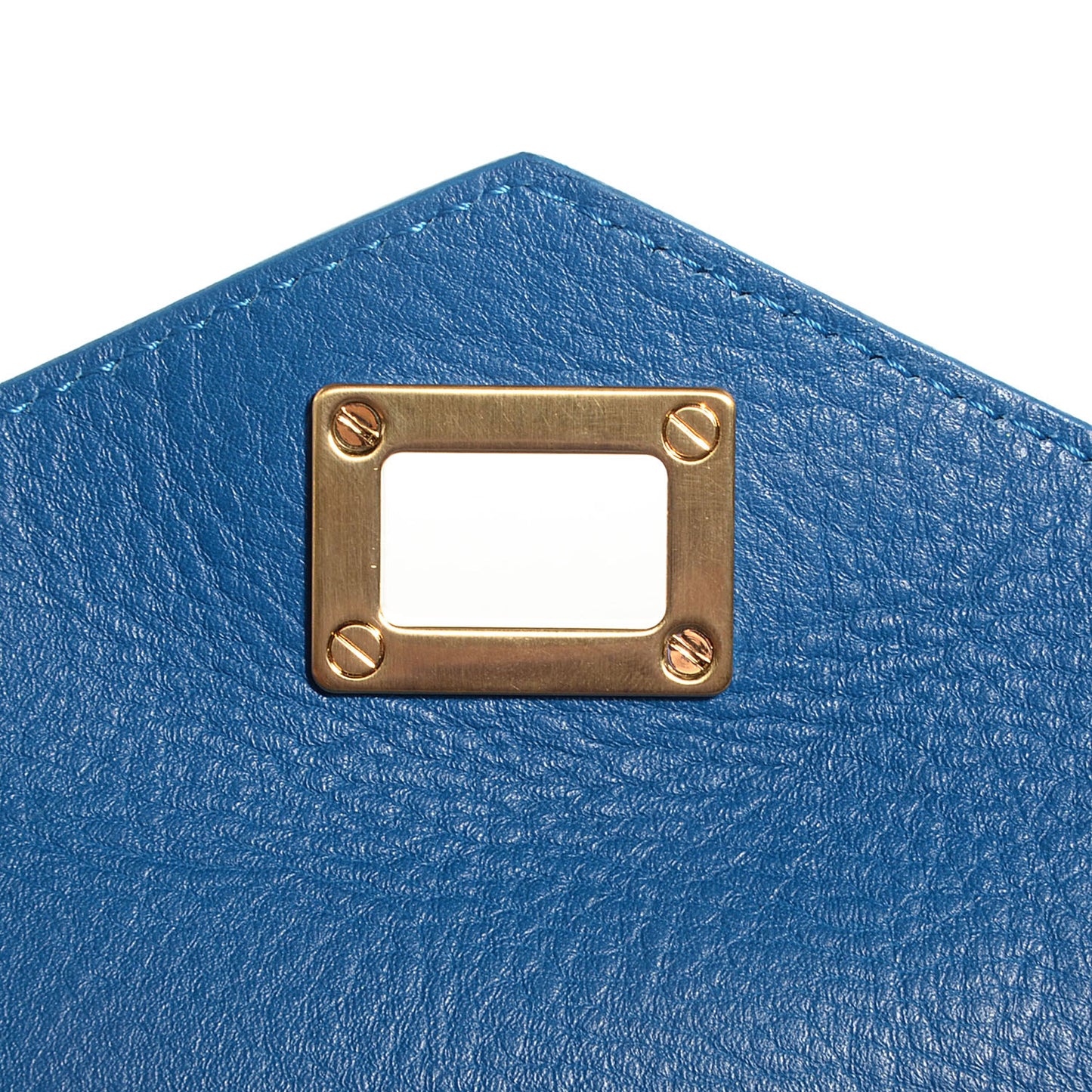Calfskin Chain Strap Double Bag Peacock