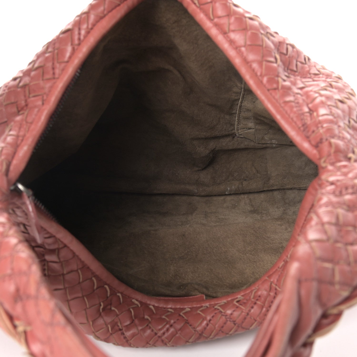 Bottega Veneta Nappa Intrecciato Fuzzy Maxi Veneta Hobo Dusty Rose 4 of 10