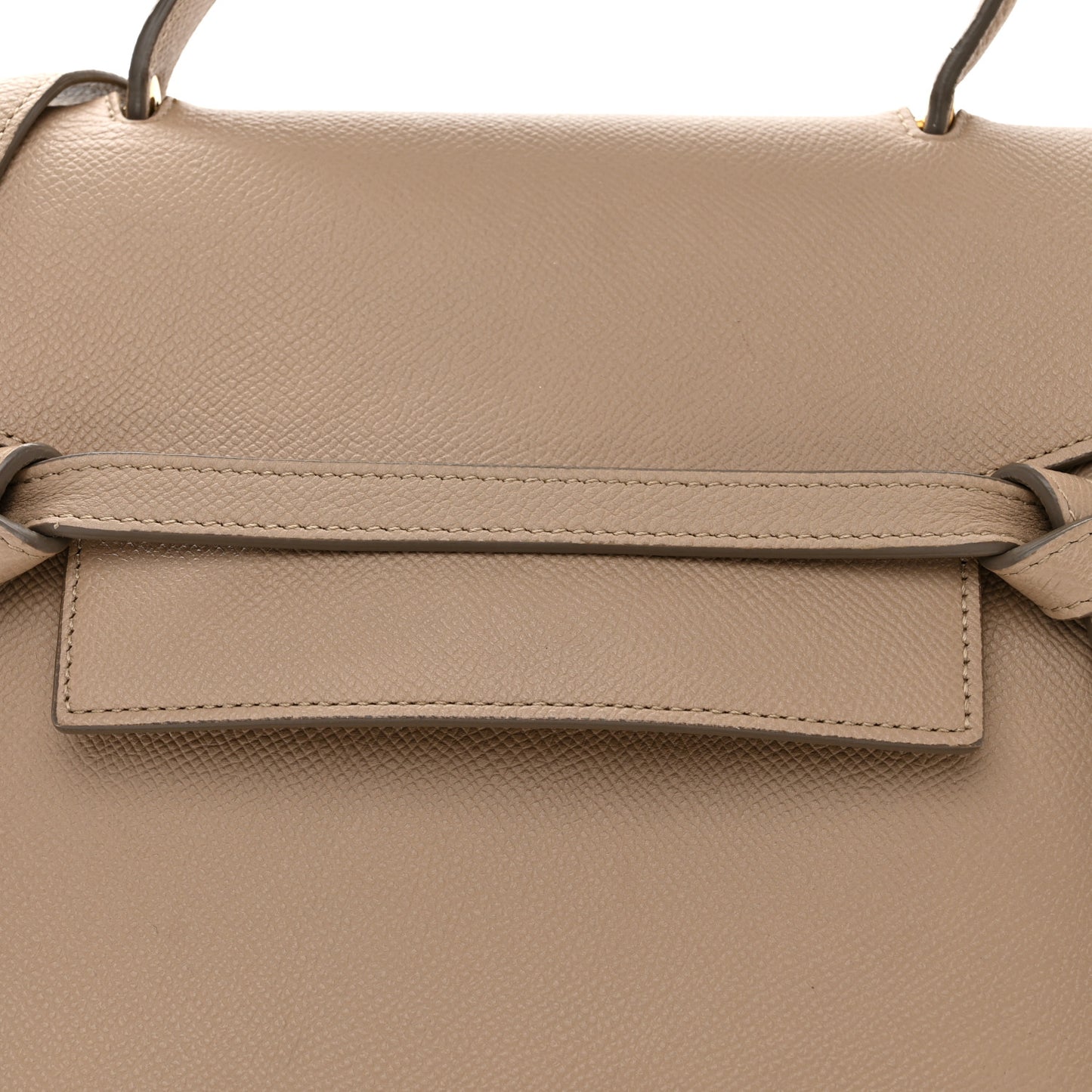 Grained Calfskin Micro Belt Bag Light Taupe