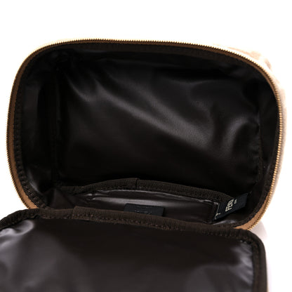 Fendi Wool FF 1974 Cosmetic Case Beige Cammello Sand 4 of 10